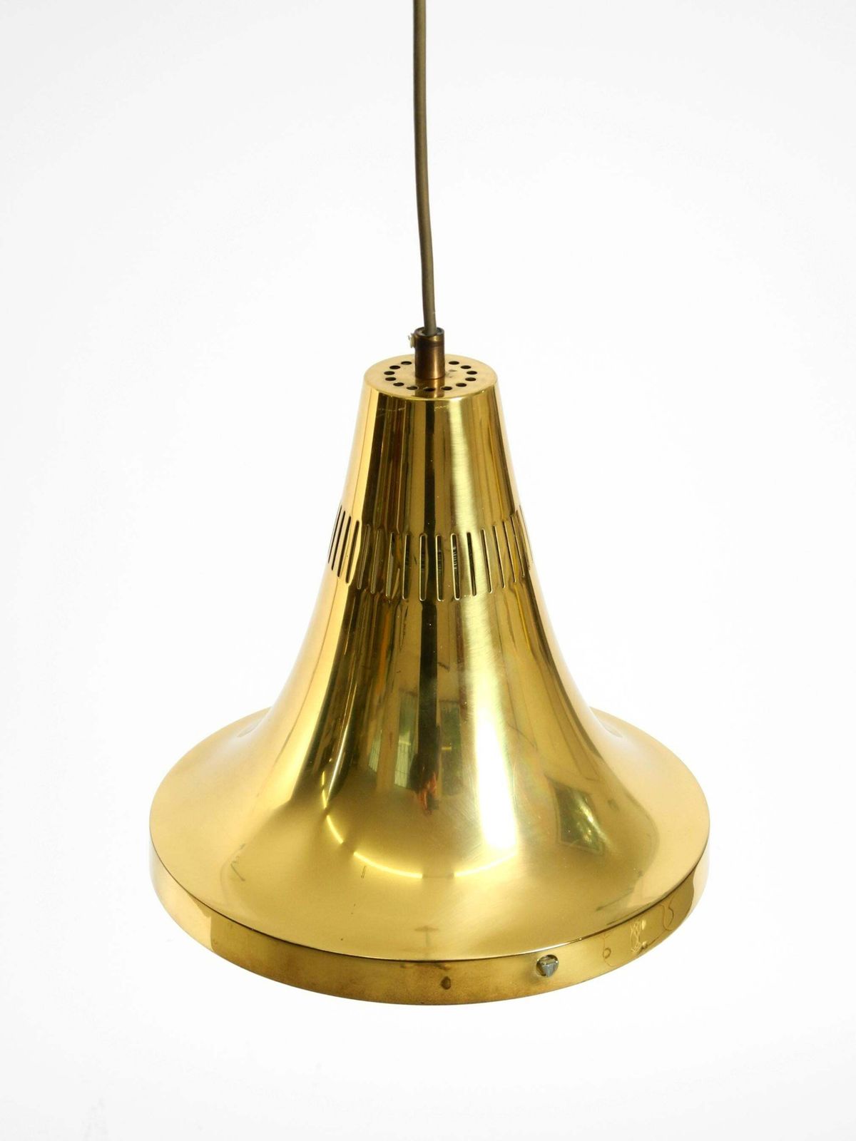 Hans Agne Jakobsson messing hanglamp, model T 598, Markaryd, Zweden, jaren 1960 photo vintage
