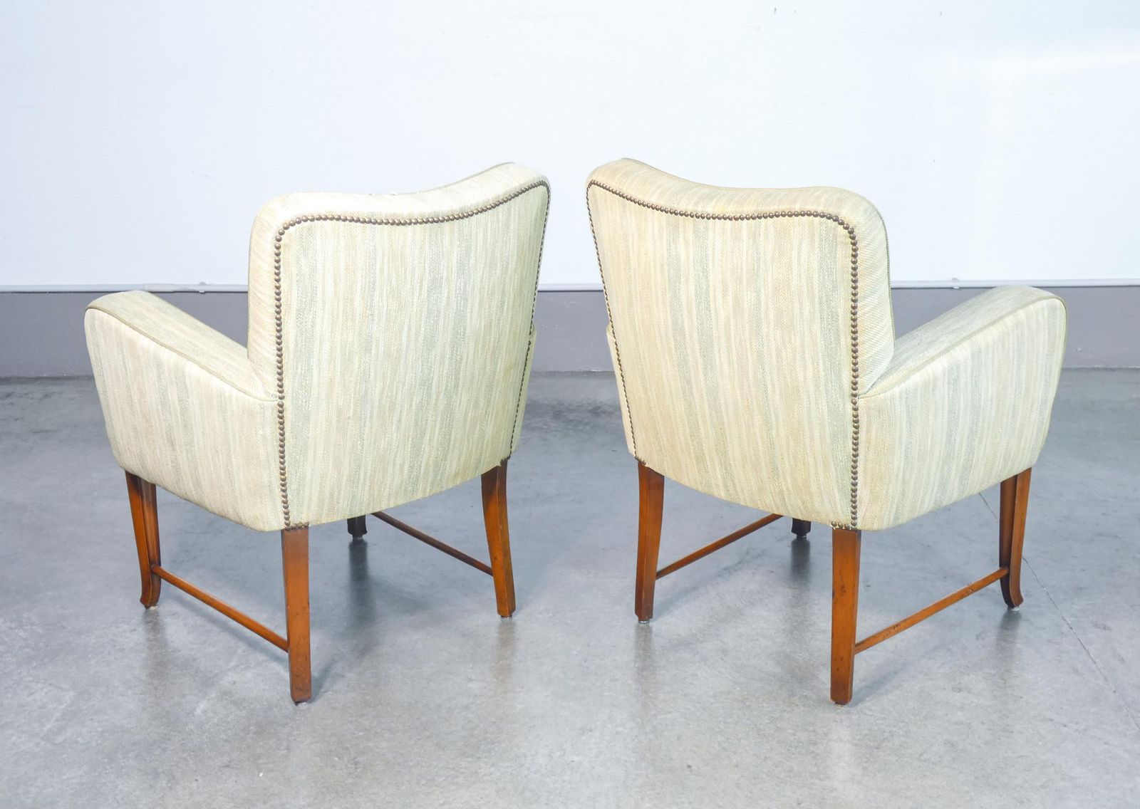 Furniture Pair Of Lounge Armchairs With Armrests, Design Pier Luigi Colli. 1950s photo