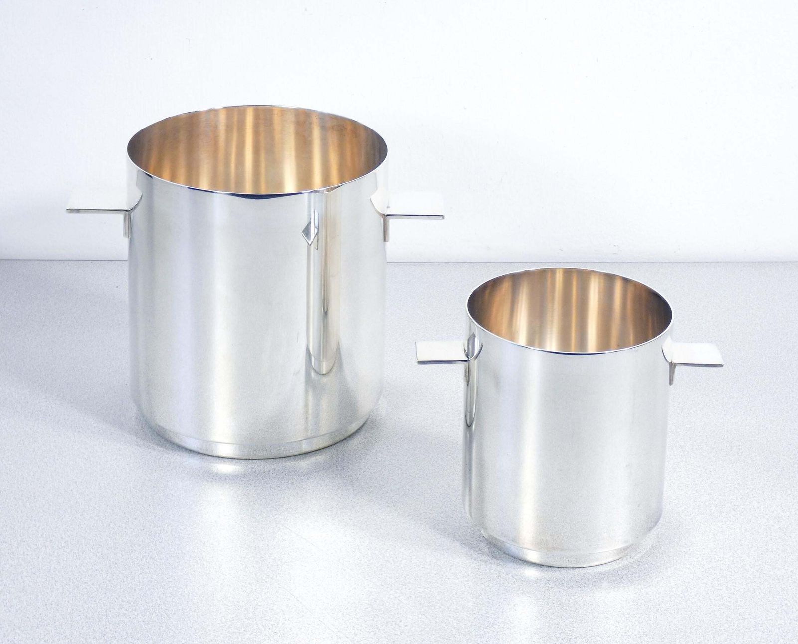 Pair Of Ice Buckets Design Lino Sabattini For Christofle photo furniture