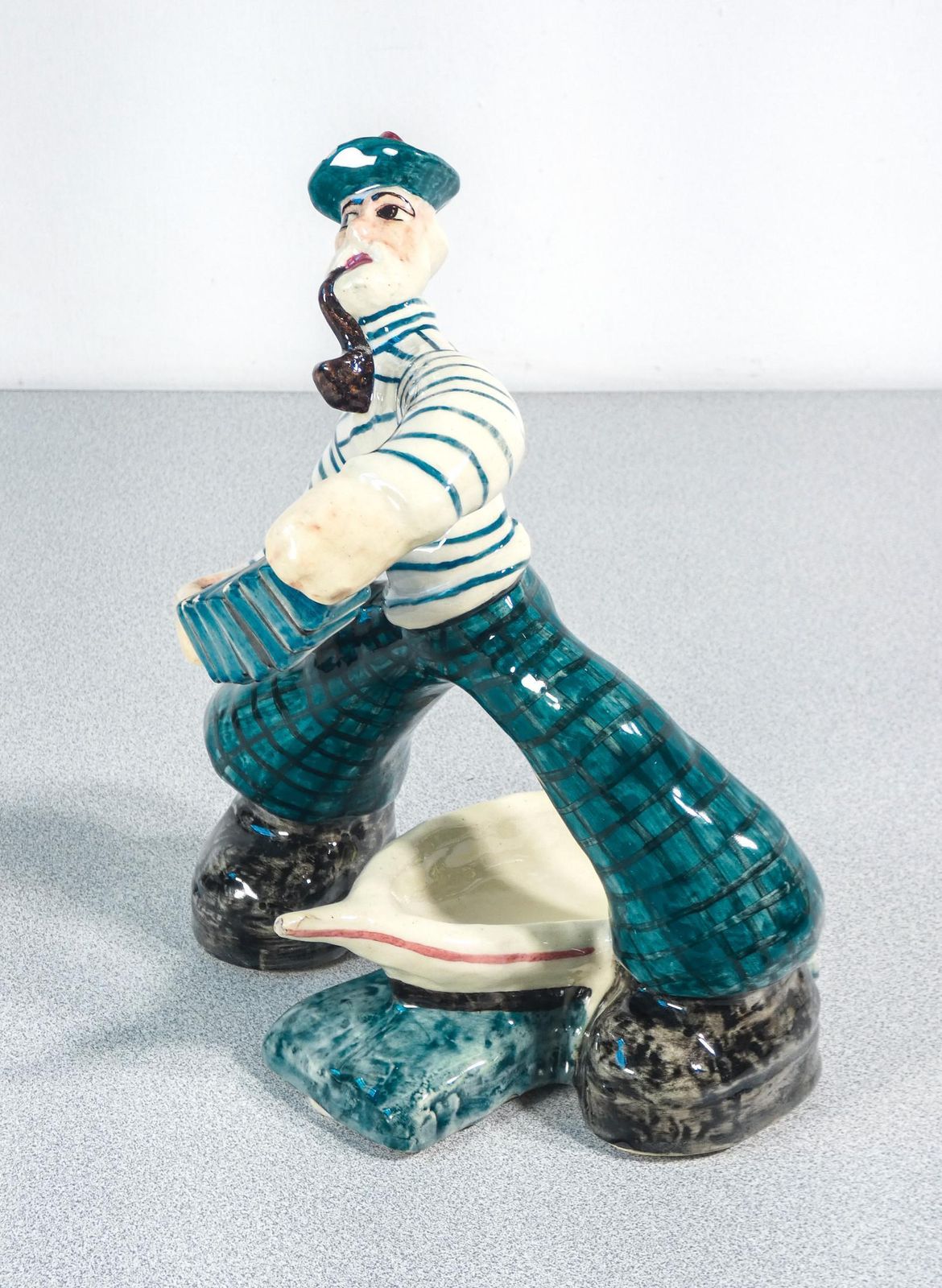 photo furniture Ceramic Sculpture Of Sailor With Accordion, C.A.S.A. By Zulimo Aretini