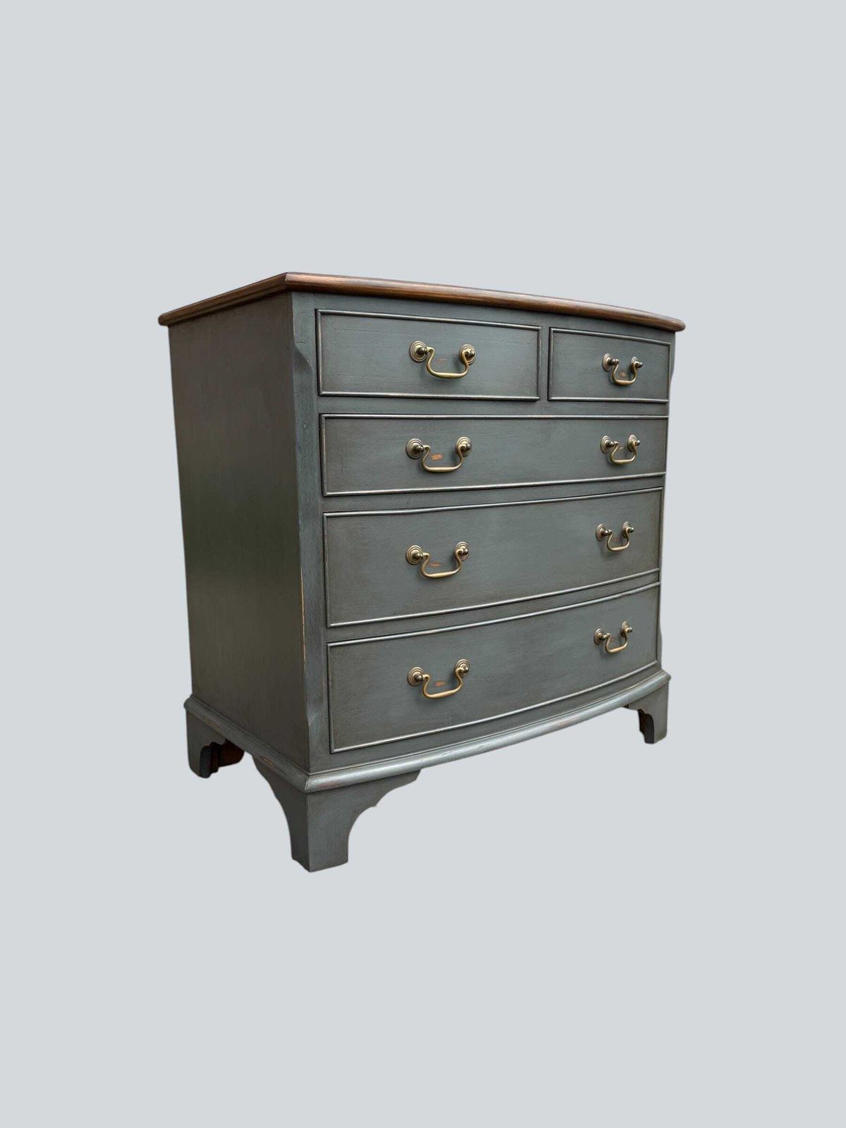Antique Style Painted Chest Of Drawers 2 Over 3 Chest Of Drawers photo furniture