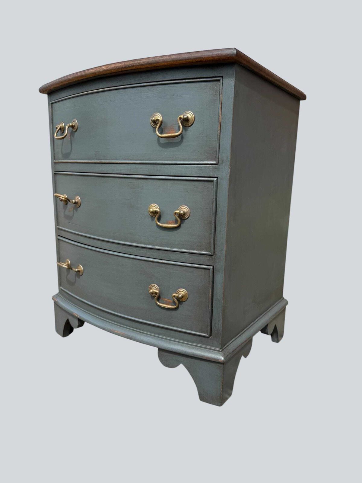 Antique Style Painted Chest Of Drawers 3 Drawer Small Chest Of Drawers photo vinterior