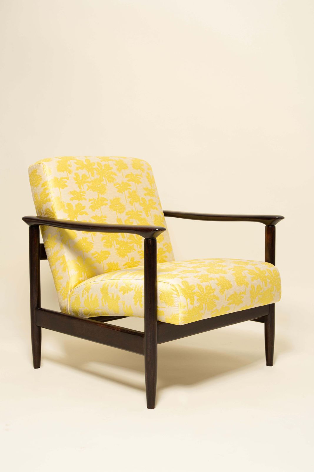 Two Mid Century Gfm 142 Armchairs, Be Bop A Lula Jacquard, E. Homa, Europe, 1960 photo for sale