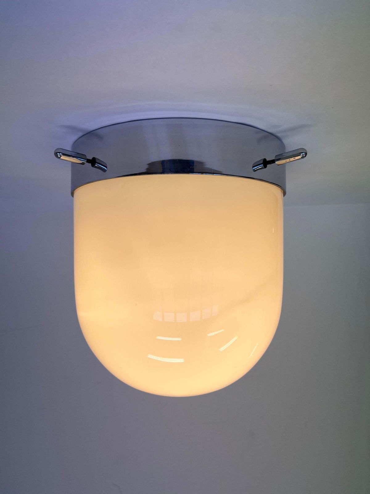 Space Age Mid-Century hotelontwerp plafondlamp, plafondmontage, jaren 1970, Tsjecho-Slowakije photo for sale