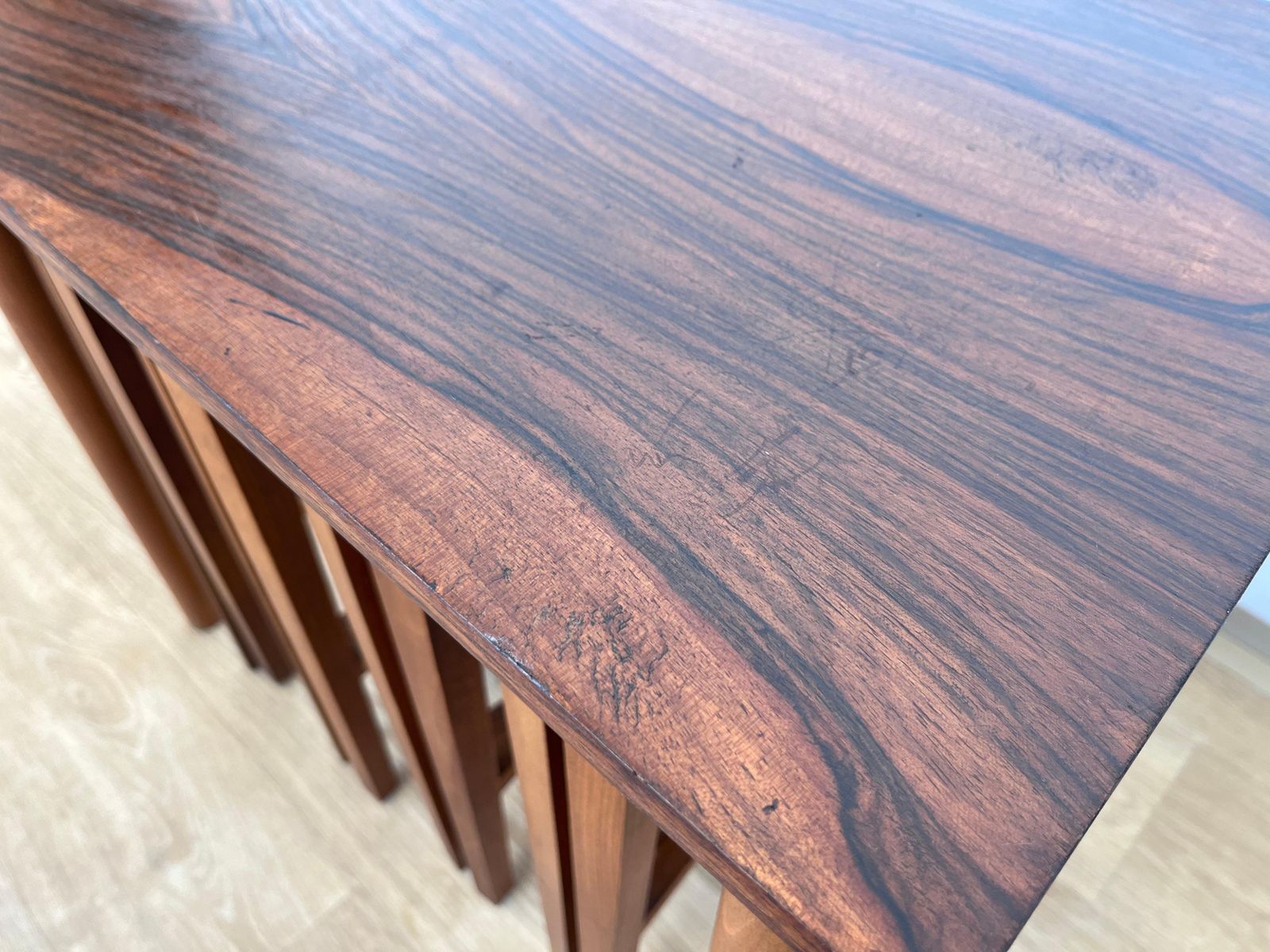1215.0 Set palissander nesttafels, ontwerp Poul Hundevad, Denemarken, jaren 1960 photo