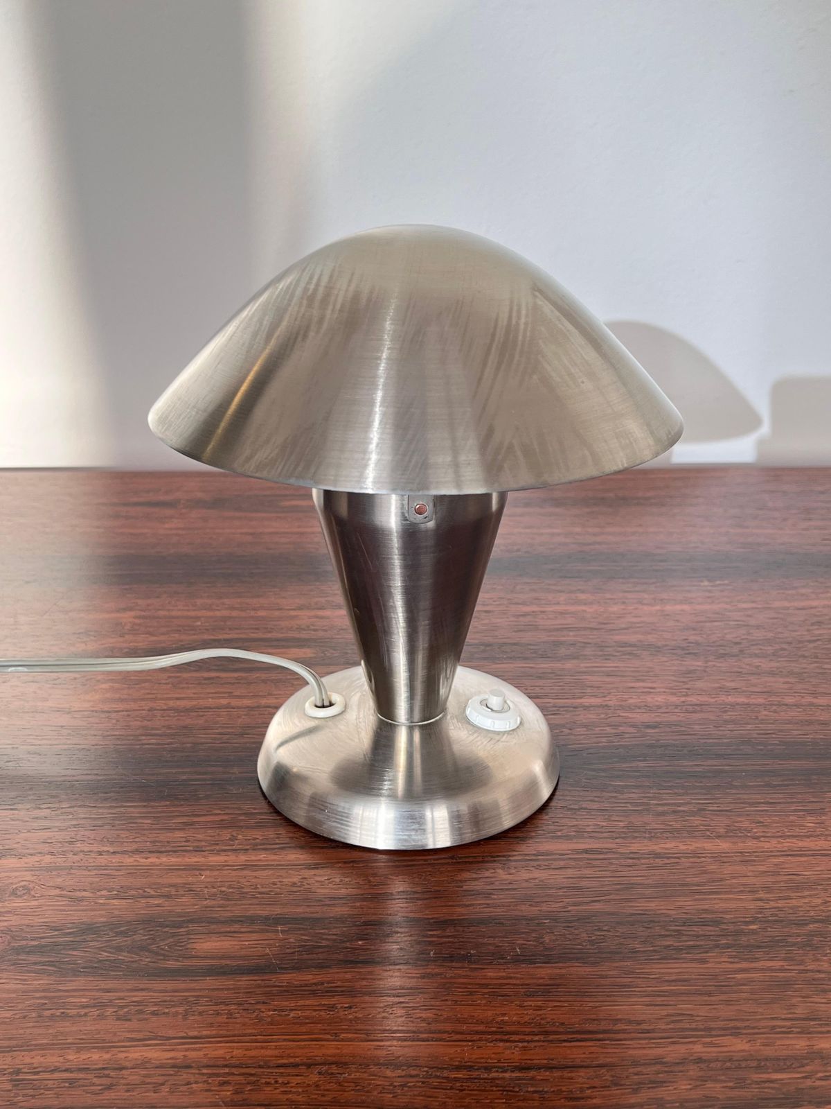 Paire de lampes de table Bauhaus réglables, Tchécoslovaquie, années 1940 photo 627.0