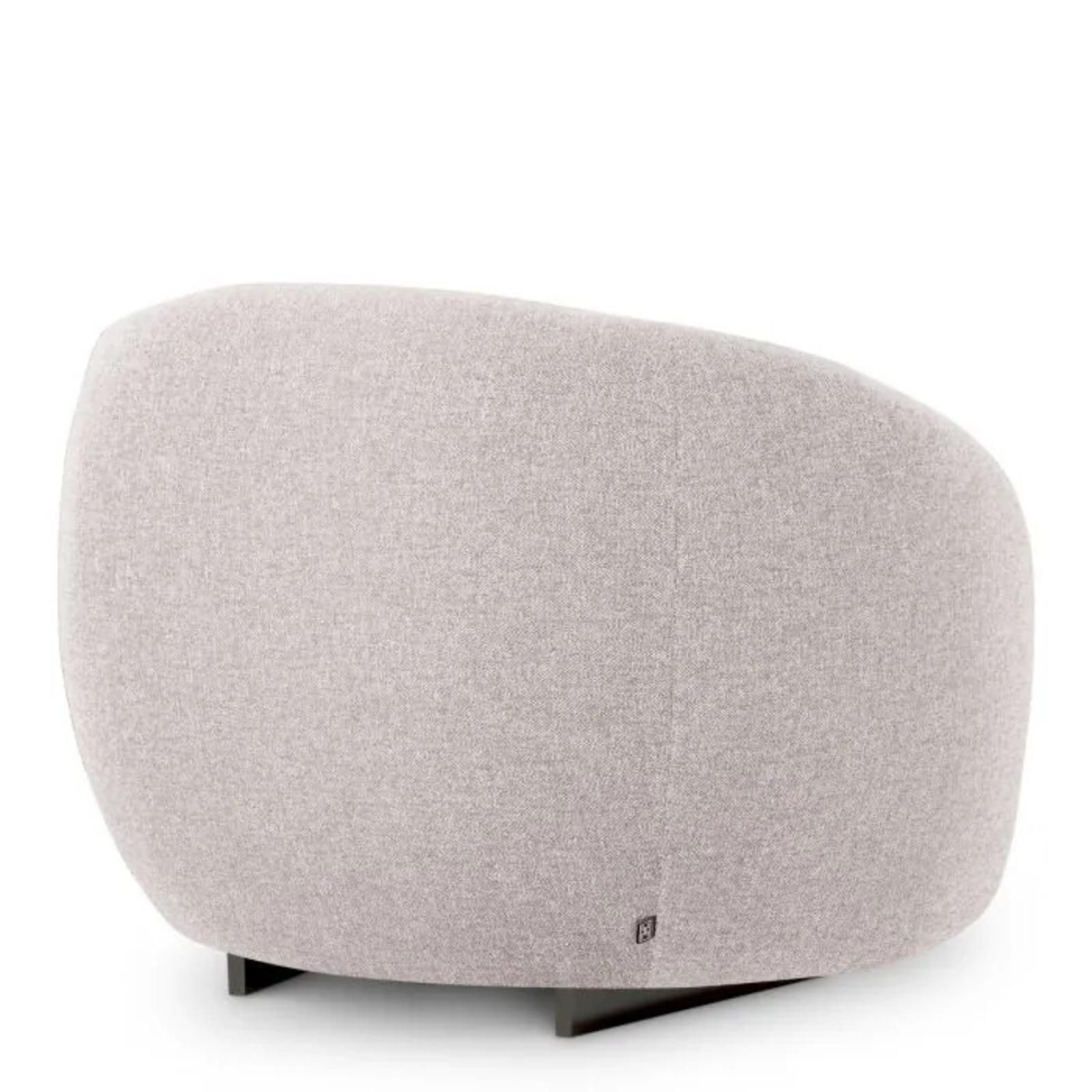 Pair Of Contemporary Outdoor Armchair Mauritius Light Grey Acrylic photo for sale
