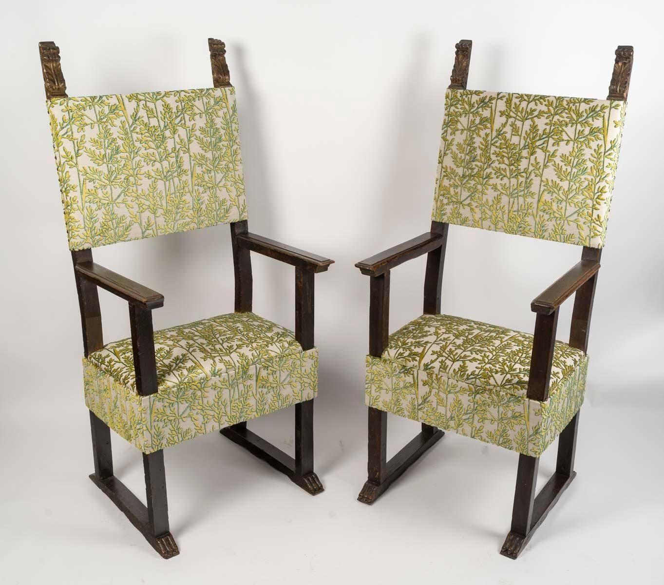Pair Of 19th Century High Period Style Armchairs. photo Furniture
