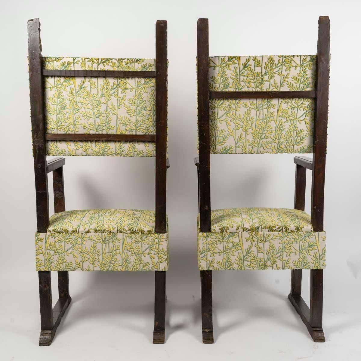 Pair Of 19th Century High Period Style Armchairs. photo vintage