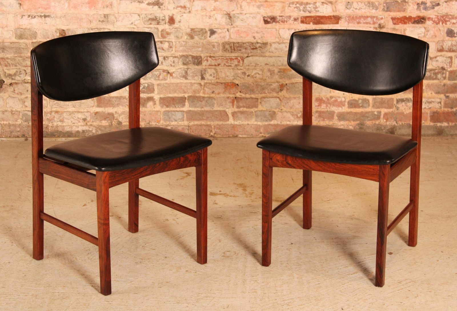 Set Of 6 Danish Mid Century Rosewood Dining Chairs, Circa 1960s photo for sale