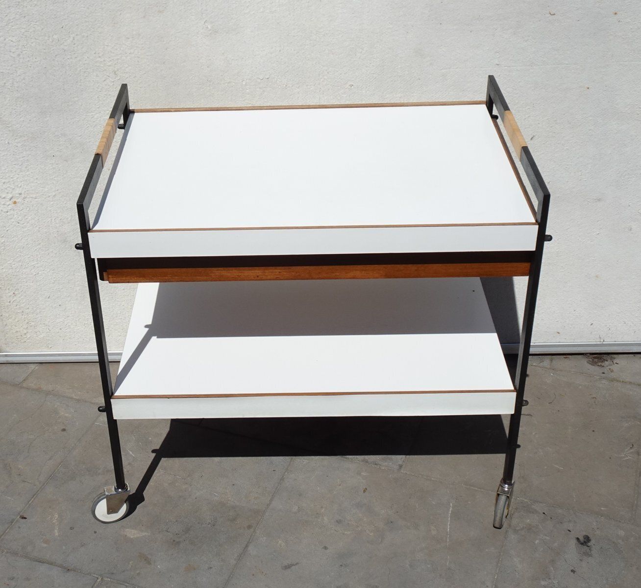 Minimalist Austrian Bar Cart Attributed To Carl Auböck, 1960 photo 2335.0
