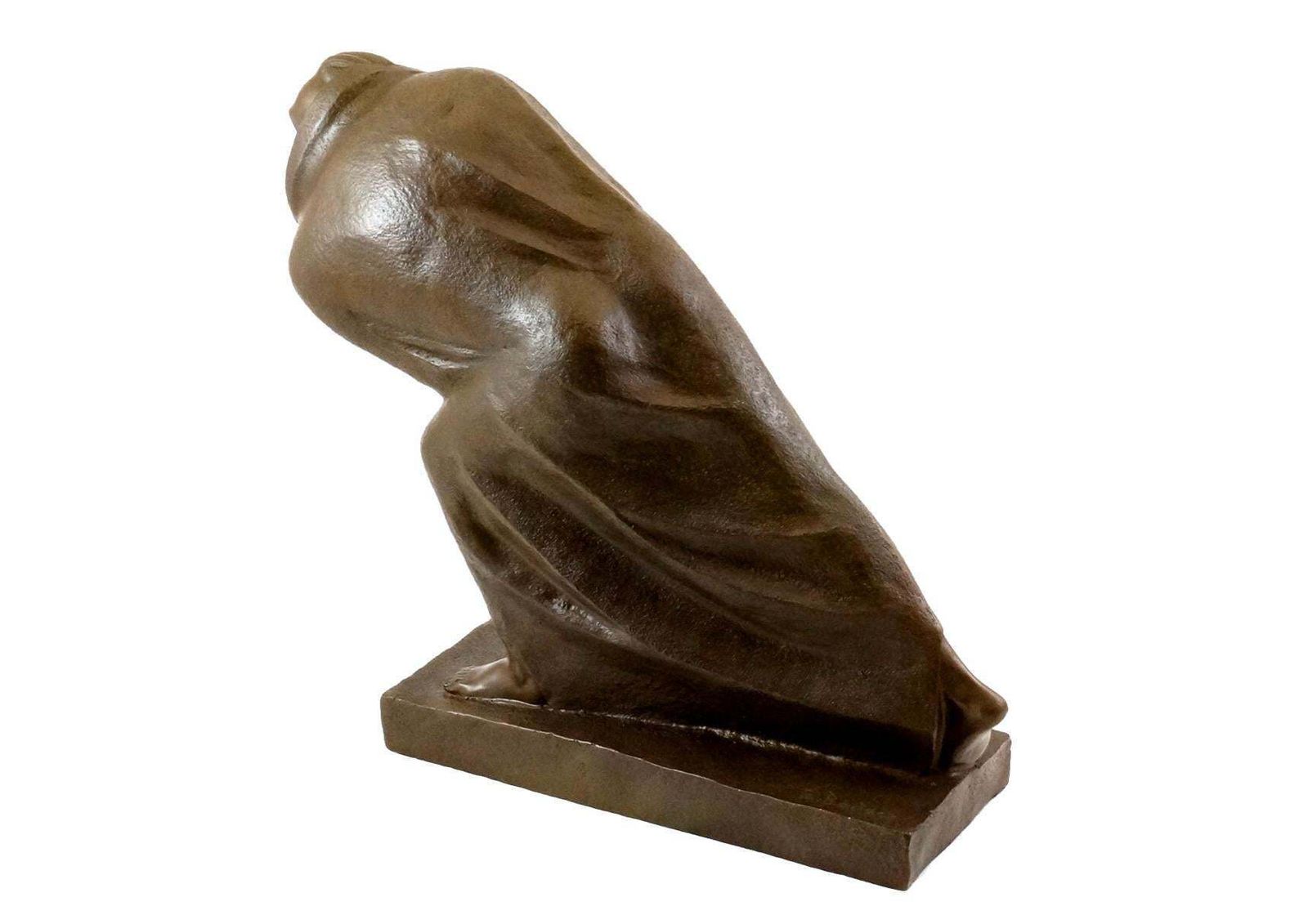 Figurative Sculpture In Bronze, 20th Century, Art Deco Style photo vinterior