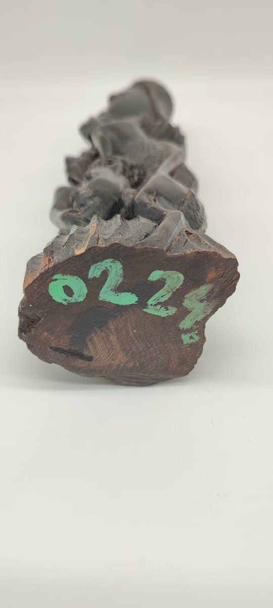 229.0 Modernist Hand Carved Ujamaa Sculpture In Ebony Makonde, 20th Century photo