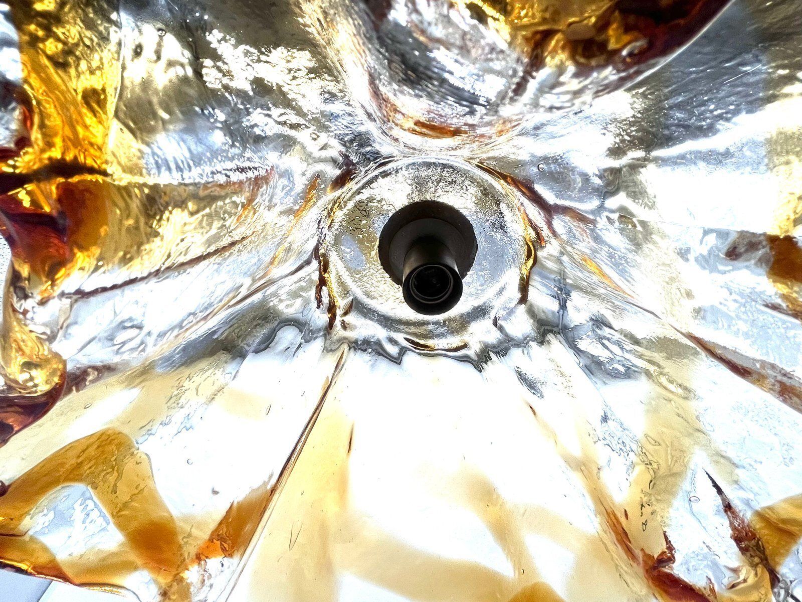 Large Murano Glass Fazzoletto Pendant Lamp, 1970s photo buy