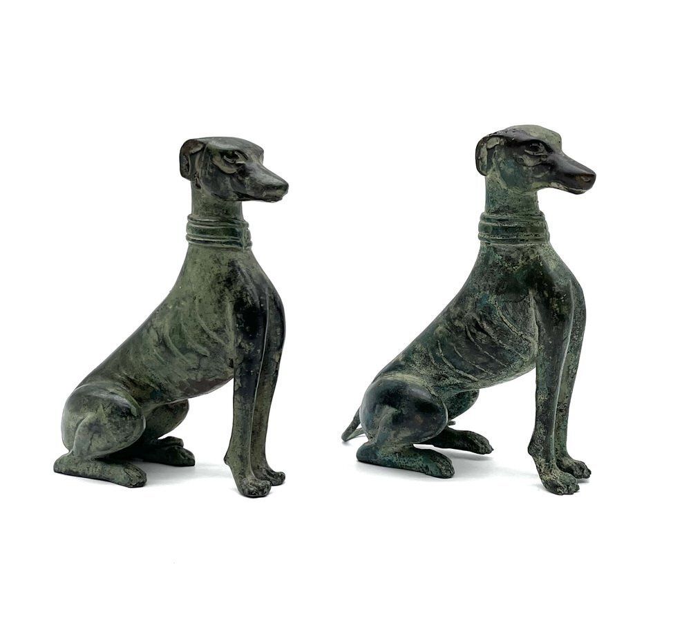 Art Deco Bronze Greyhound Sculptures By Jules Edmond Masson, France, 1930 photo furniture