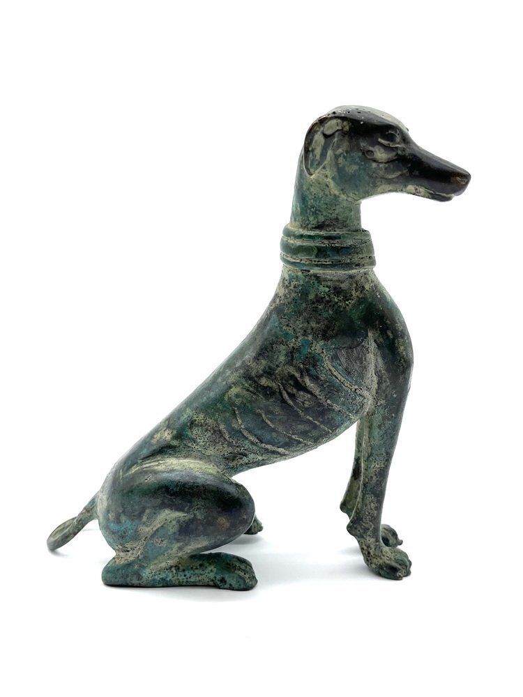 Art Deco Bronze Greyhound Sculptures By Jules Edmond Masson, France, 1930 photo vinterior