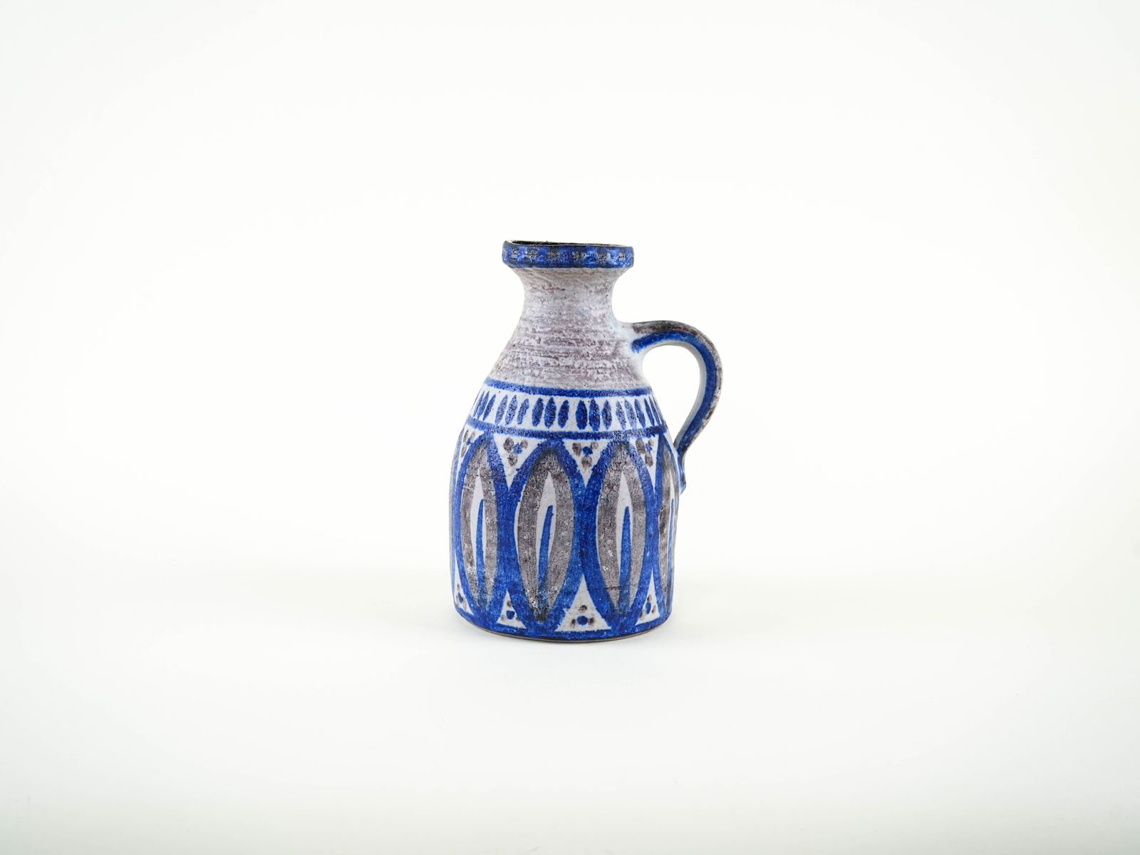 Keramische Vaas Met Hengsel, Deens Design, Ca. Jaren 1960, Gemaakt In Denemarken photo for sale
