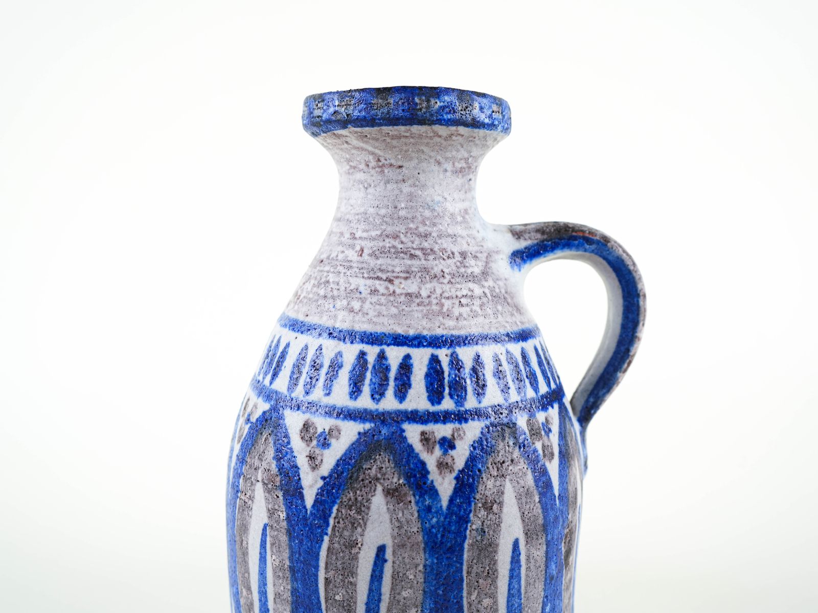 Keramische Vaas Met Hengsel, Deens Design, Ca. Jaren 1960, Gemaakt In Denemarken photo vinterior