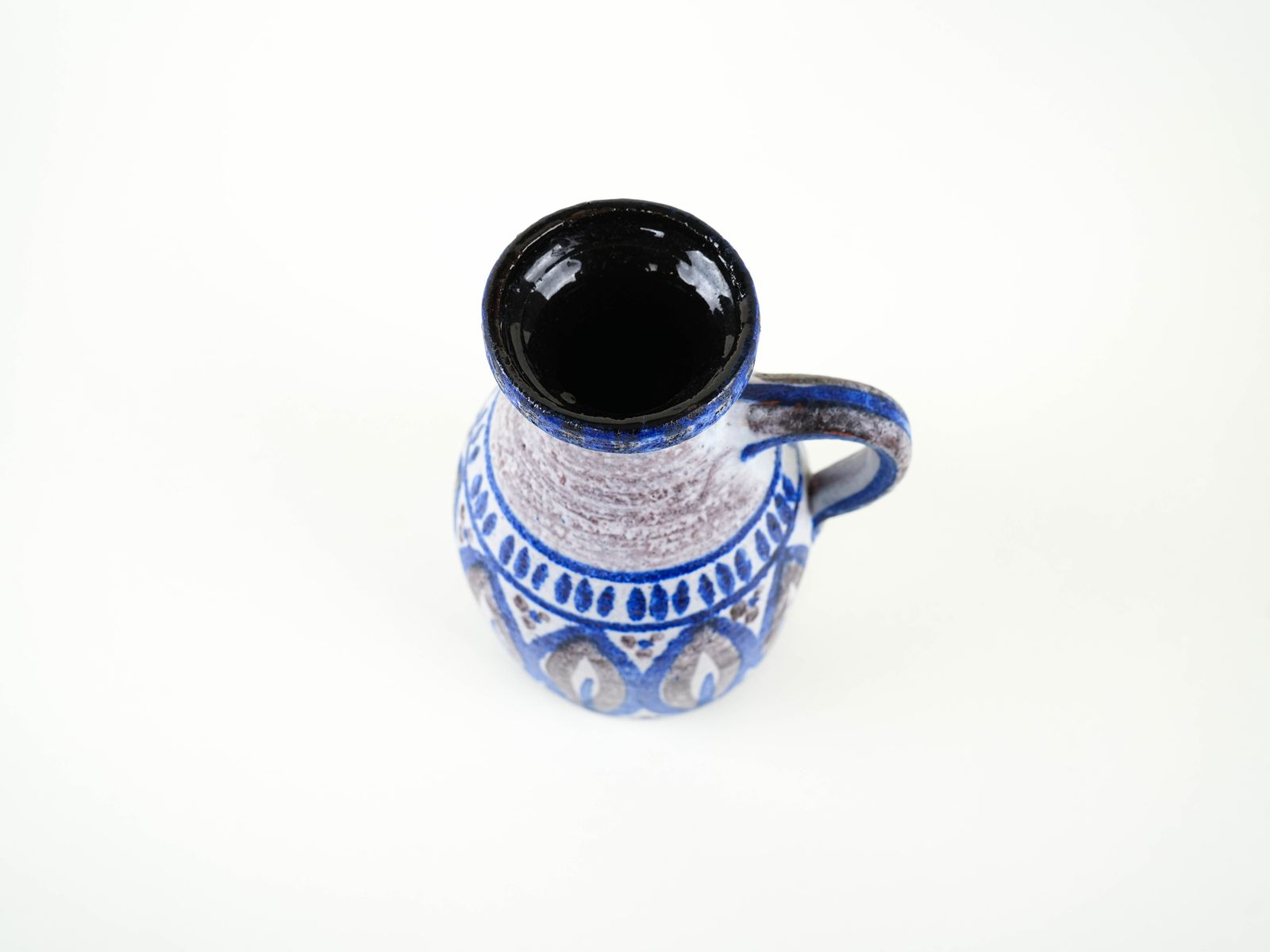 Keramische Vaas Met Hengsel, Deens Design, Ca. Jaren 1960, Gemaakt In Denemarken photo buy