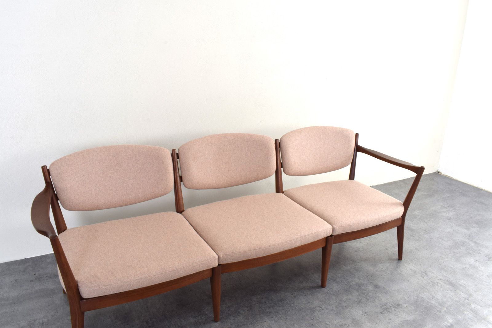 photo vintage Norwegian Teak Sofa By Fredrik A. Kayser & Adolf Relling For Arnestad Bruk, 1950s