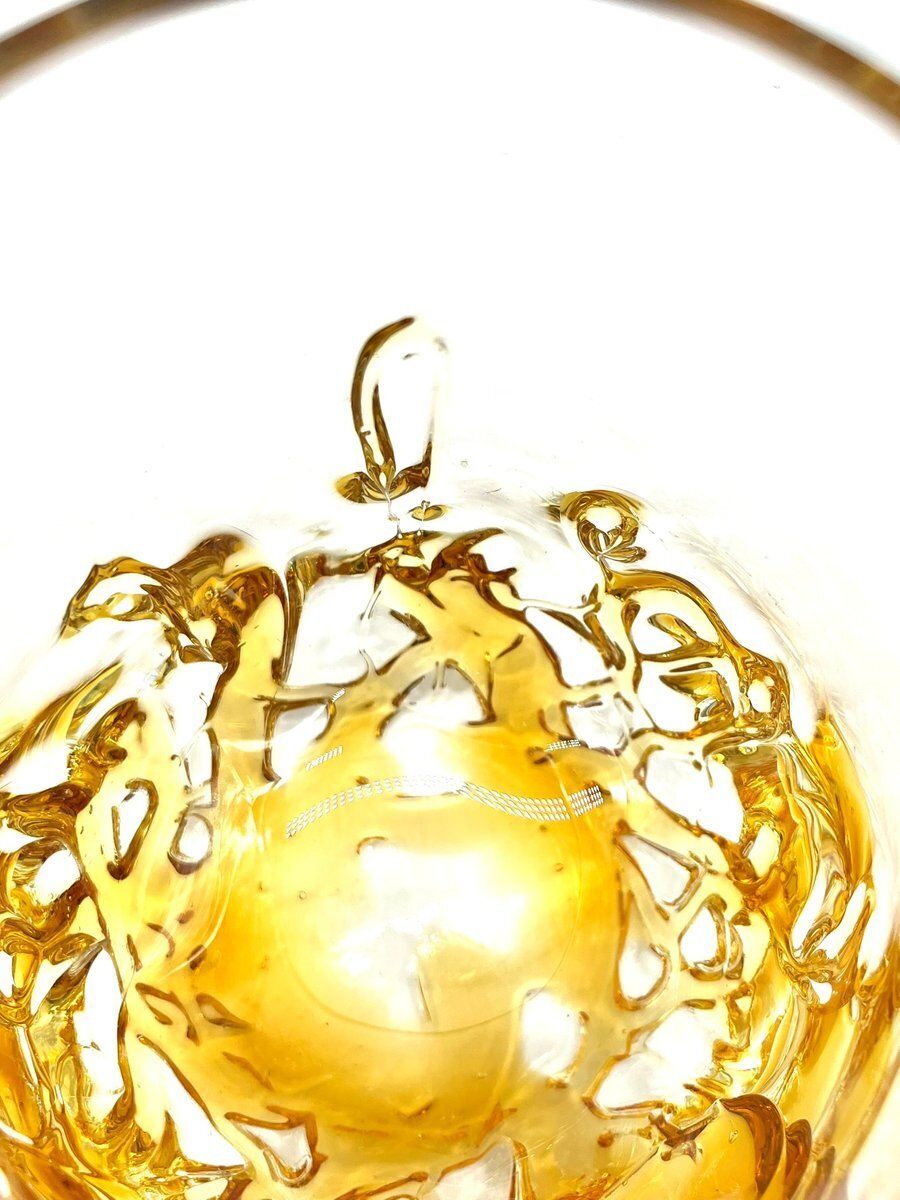 Vintage Mouth Blown Amber Glass Beer Mug, Scandinavia, 1960s photo buy
