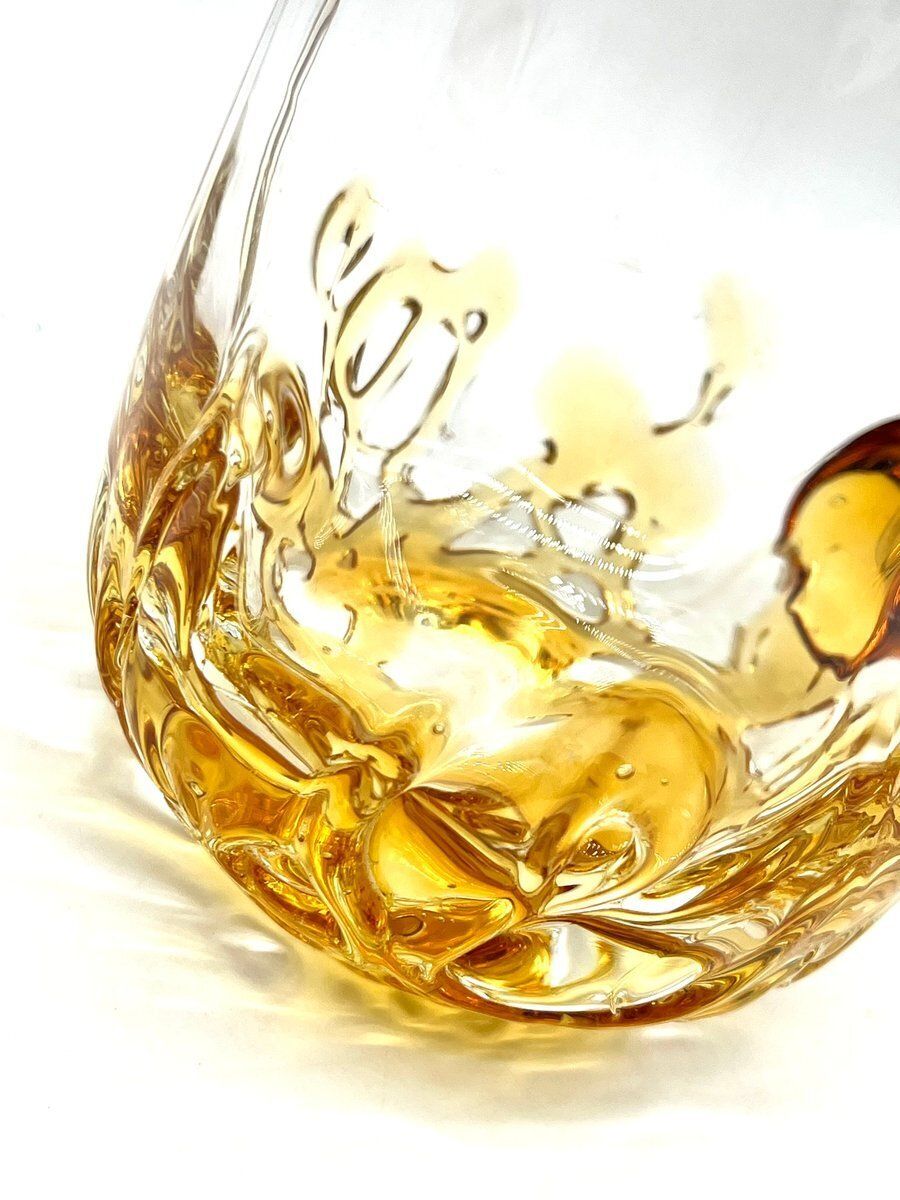 photo for sale Vintage Mouth Blown Amber Glass Beer Mug, Scandinavia, 1960s