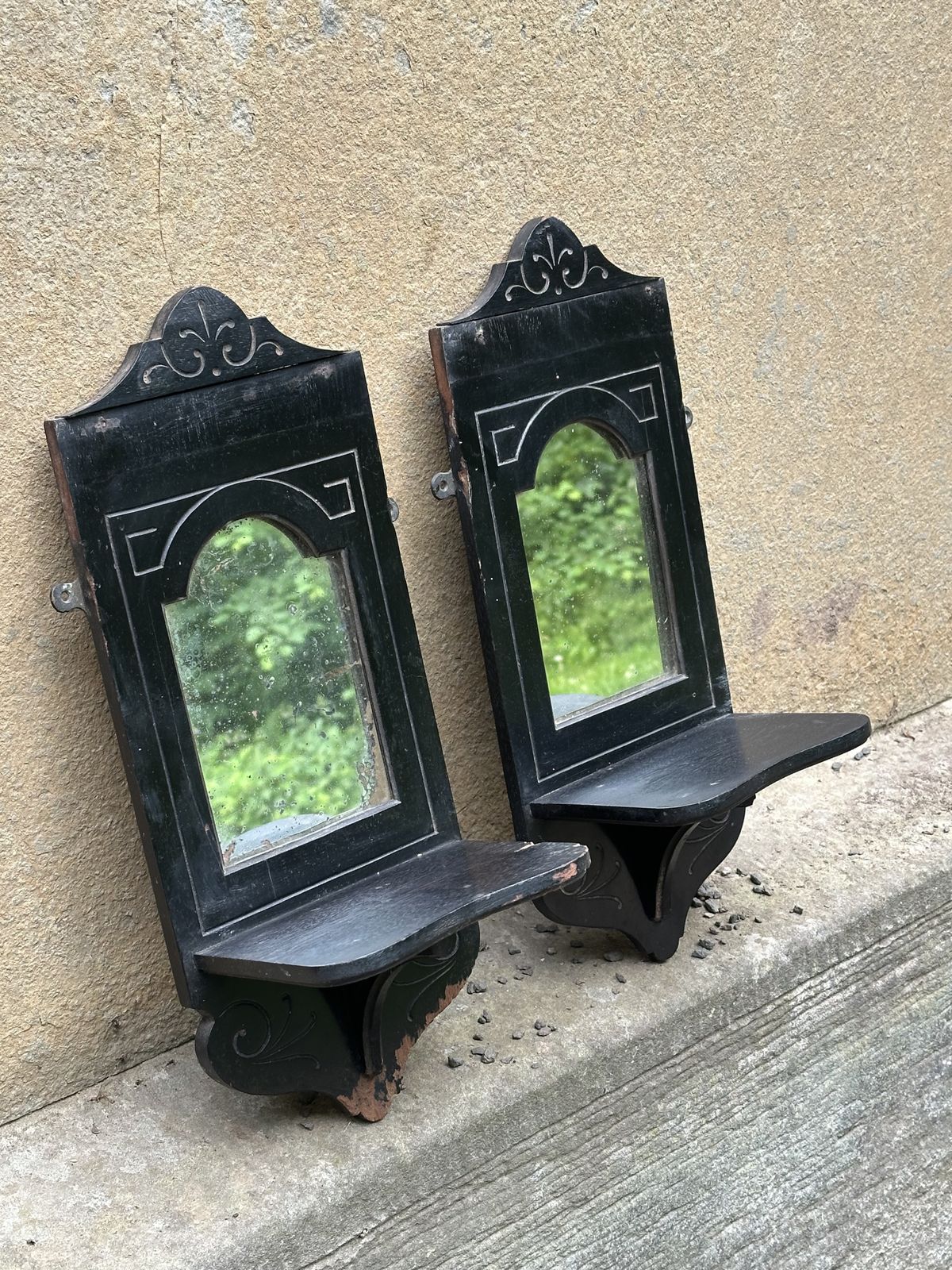 A Pair Of Small Late 19th Century Girandoles, In The Manner Of Cottier & Co. photo furniture