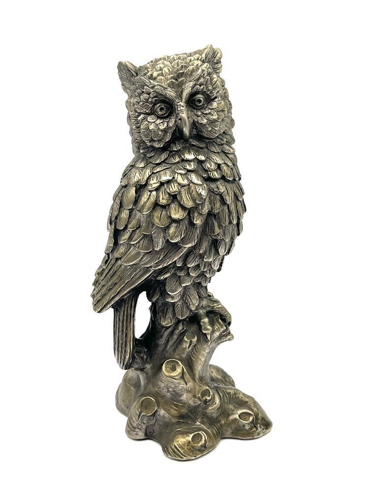 Art Deco Metal Owl
