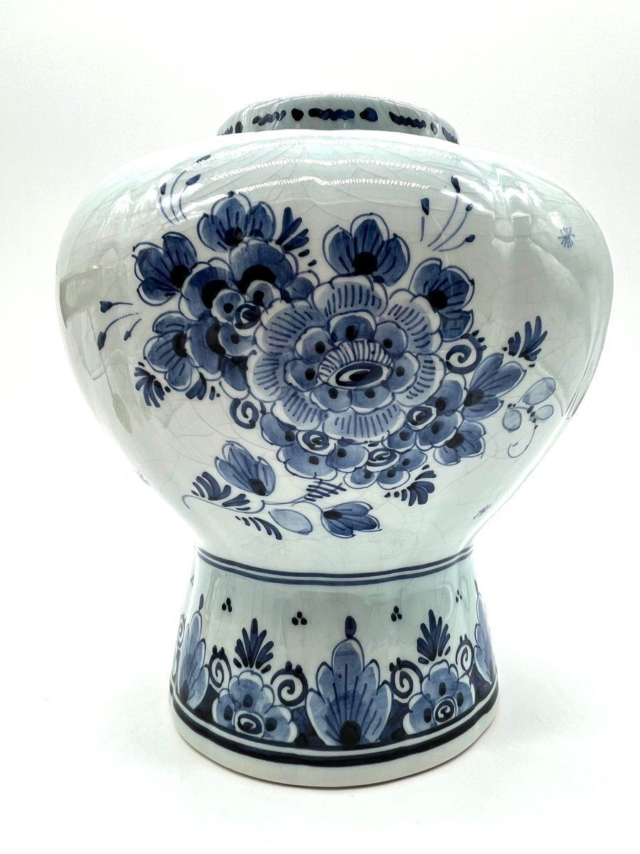 Blue Delft Baluster Vase With Lid photo buy
