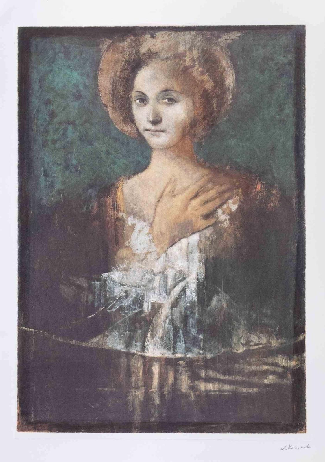Renaissance Woman   Lithograph By Alessandro Kokocinski   1990s