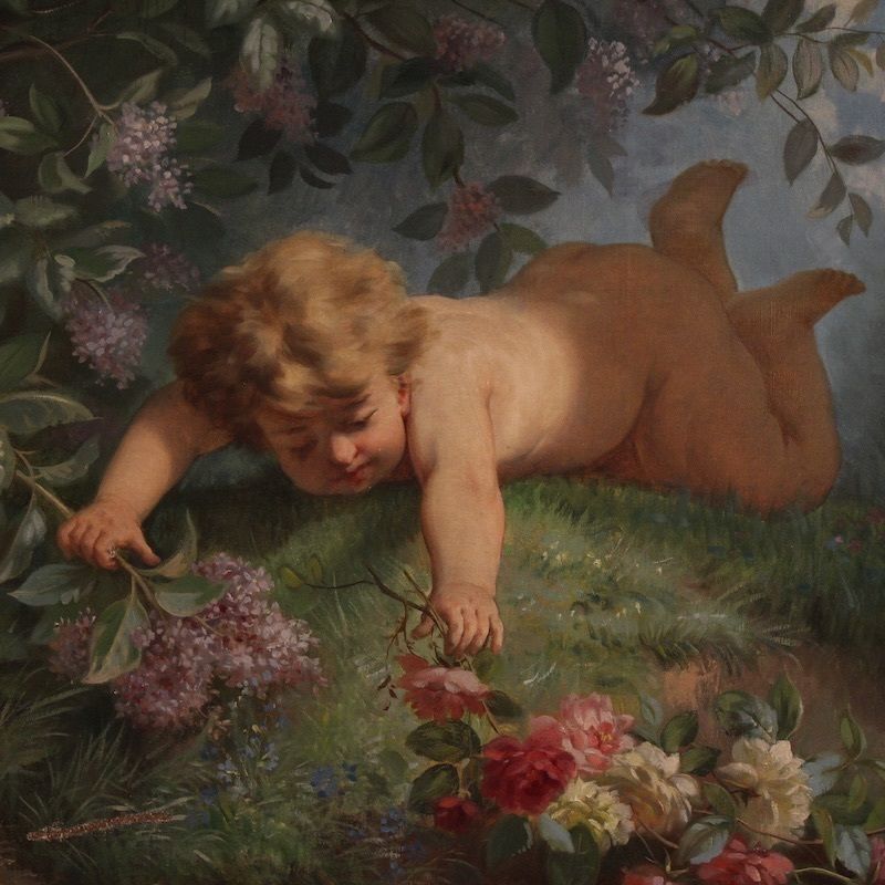 Italian Painting Spring From 19th Century photo Art