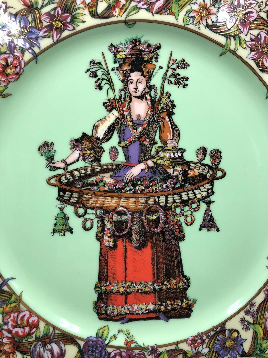 Four Seasons Decorative Plates By Versace For Rosenthal, 1990s, Set Of 4 photo for sale