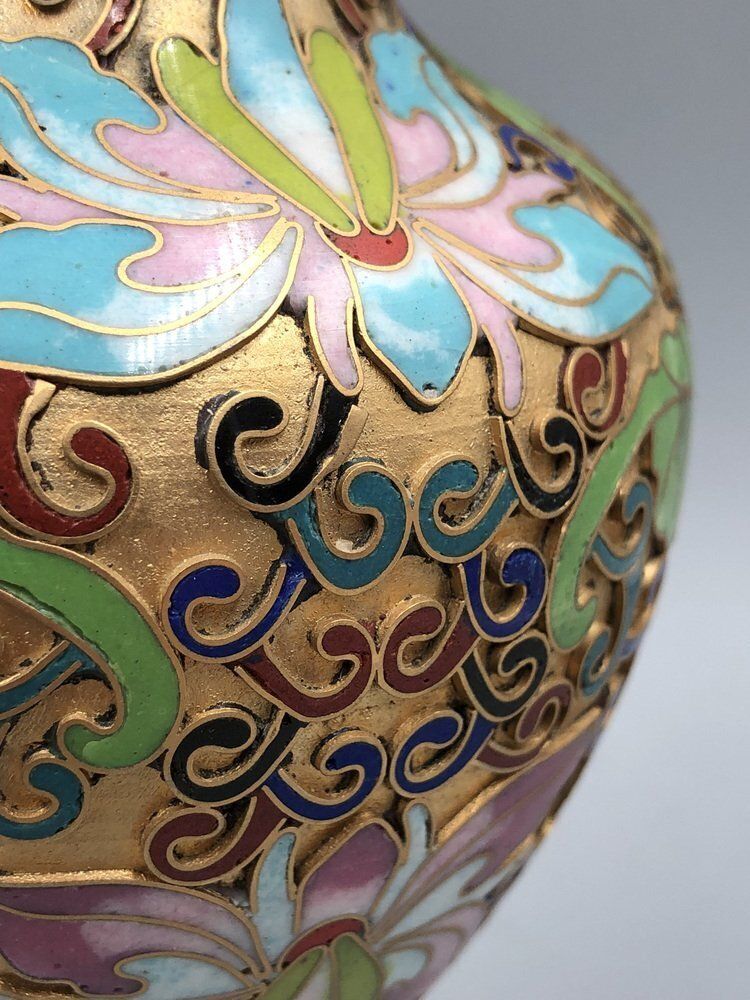 photo furniture Champlevé Cloisonné Vase, China, 1900s, Set Of 2