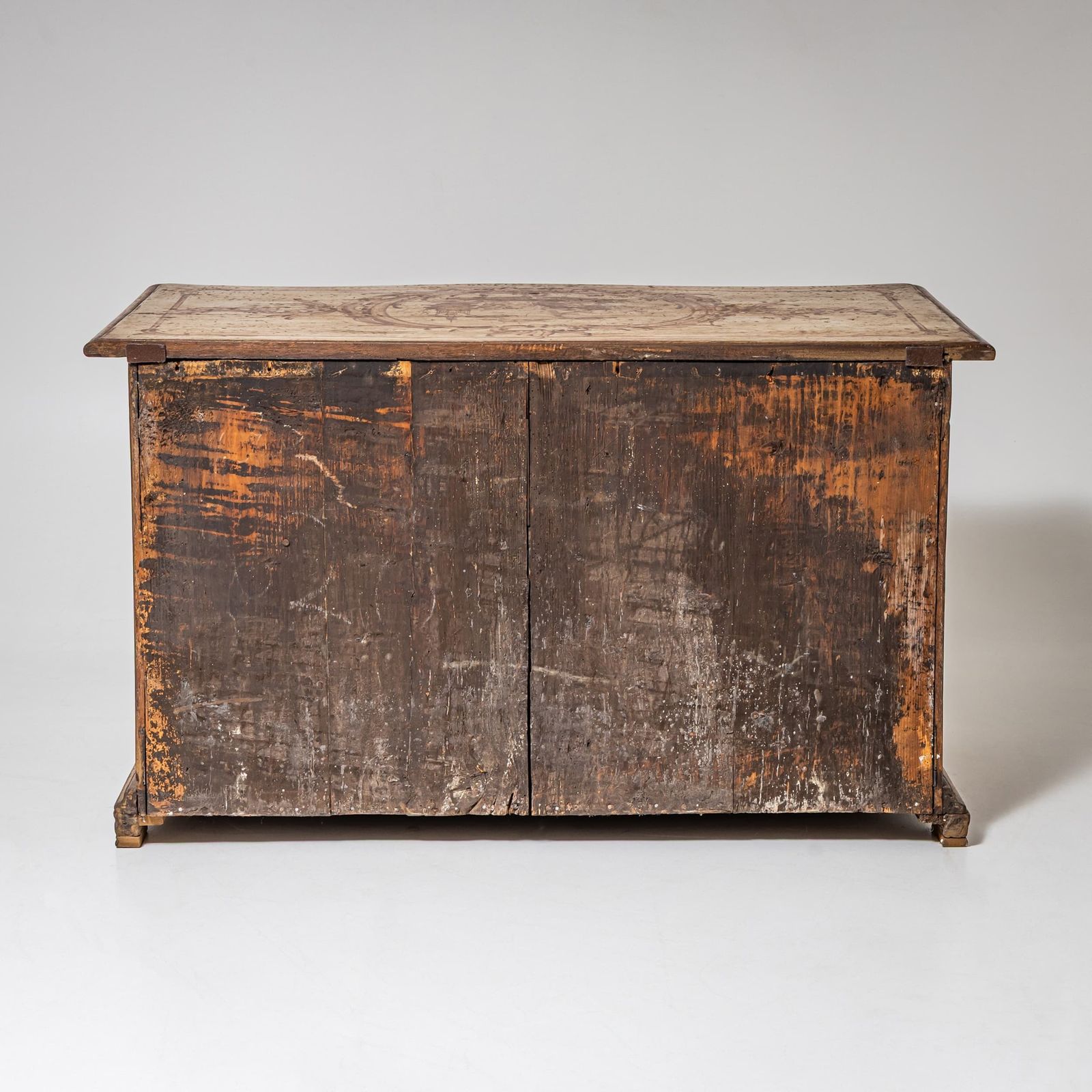 Meubels Handgeschilderde Barokke Commode, 18e Eeuw photo