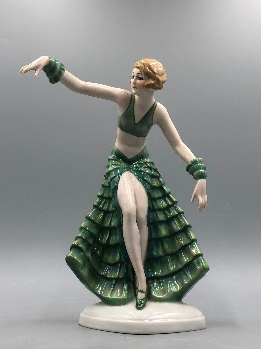Art Deco Porcelain Dancer From Fasold & S Tauch photo furniture