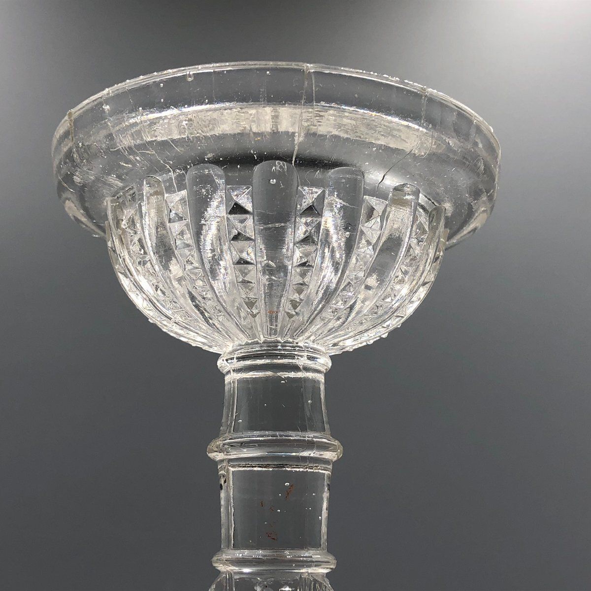 Candlesticks In Pressed Glass From Streit, Germany, 1930s, Set Of 2 photo for sale