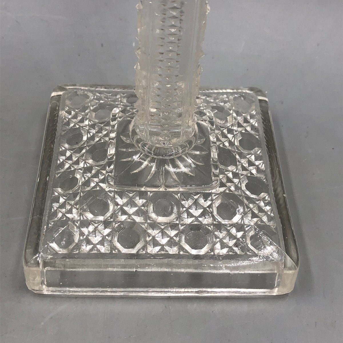 photo furniture Candlesticks In Pressed Glass From Streit, Germany, 1930s, Set Of 2