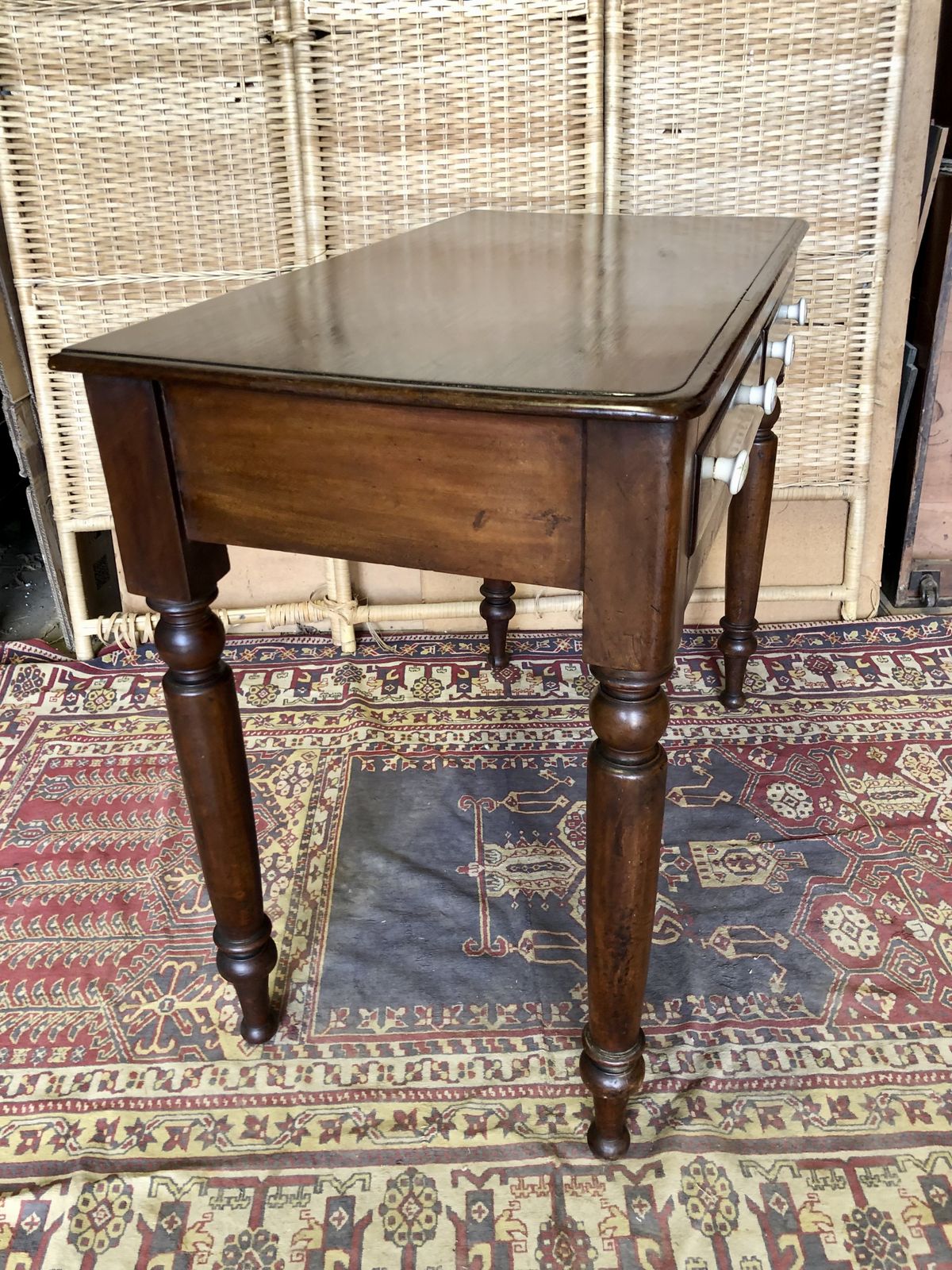 photo buy Antique Mahogany Hall Or Writing Table