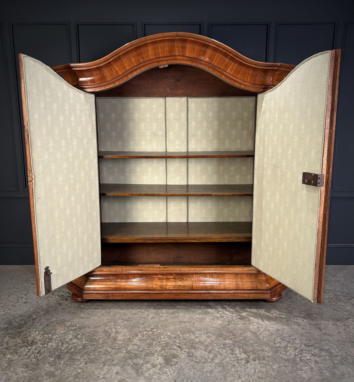 Large Continental Oak & Walnut Armoire photo furniture
