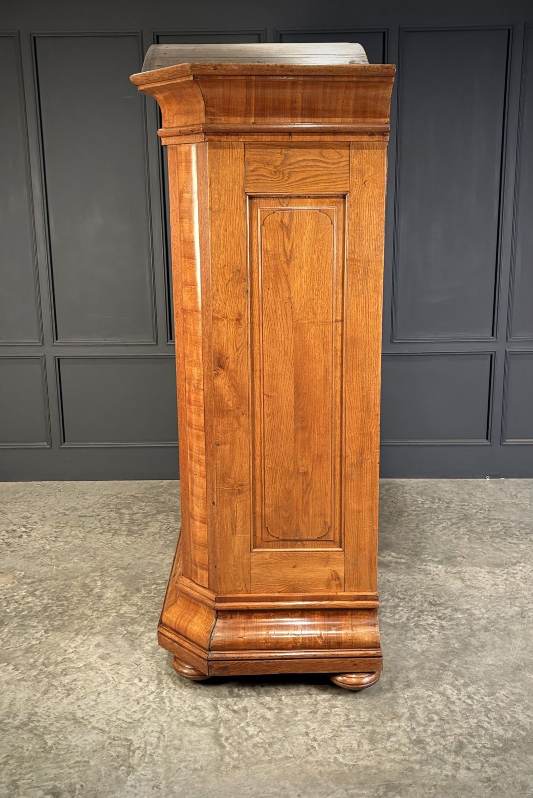 Large Continental Oak & Walnut Armoire photo 3250.0