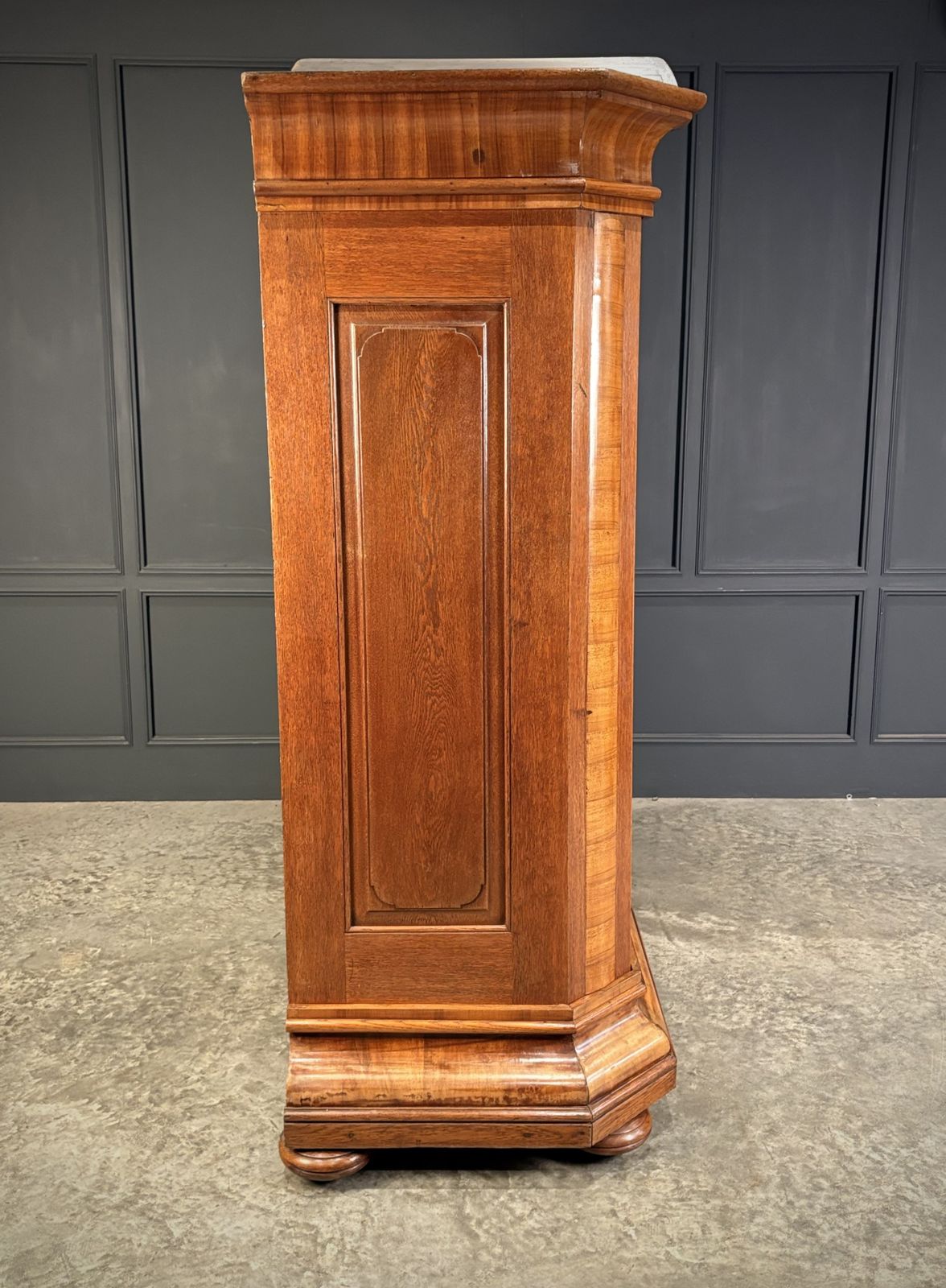 Large Continental Oak & Walnut Armoire photo buy