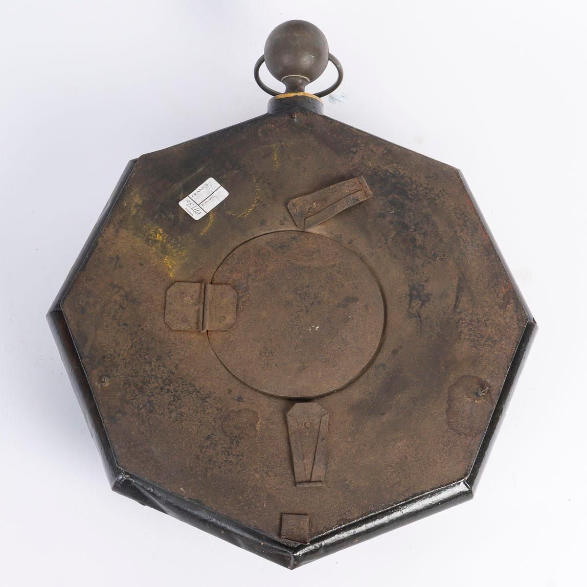 19th Century Wall Mirror Made Of Painted Sheet Metal, Napoleon III Period. photo Home Decor