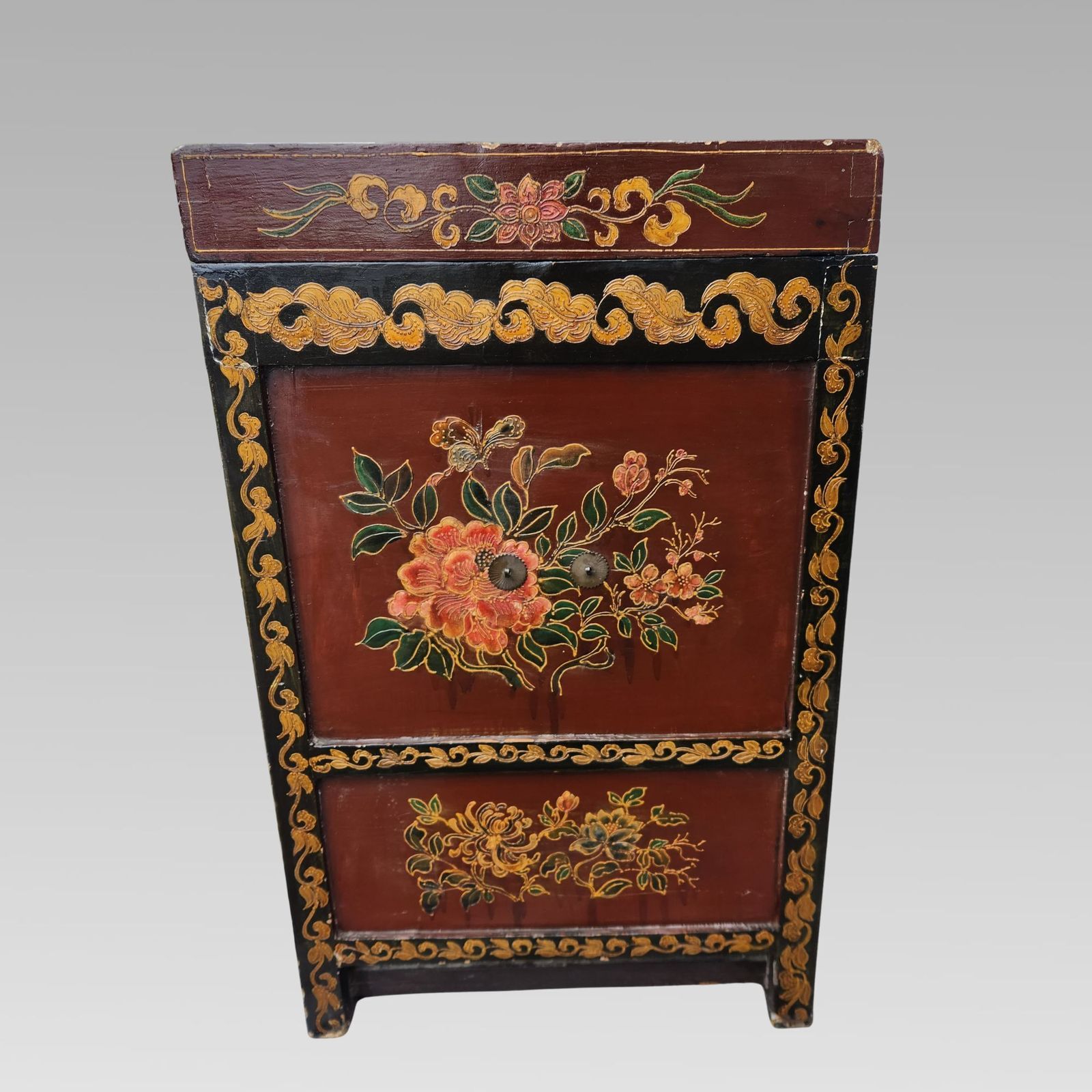 Furniture Exceptional Large Qing Dynasty Oriental Chinese Dragon Storage Chest photo
