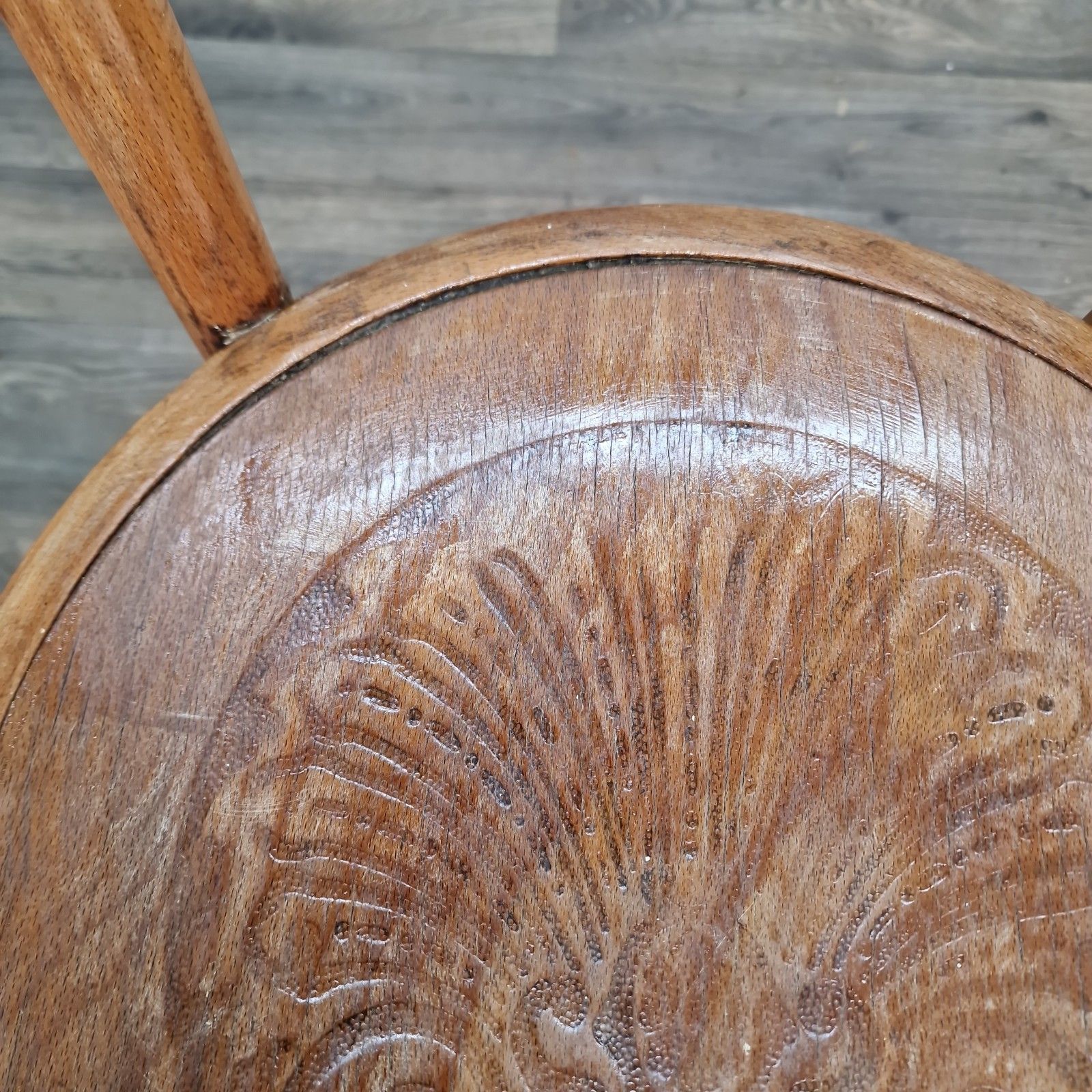 photo furniture Vintage Mundus Bentwood Chair Pressed Seat Cafe Bistro Style Retro Mid Century