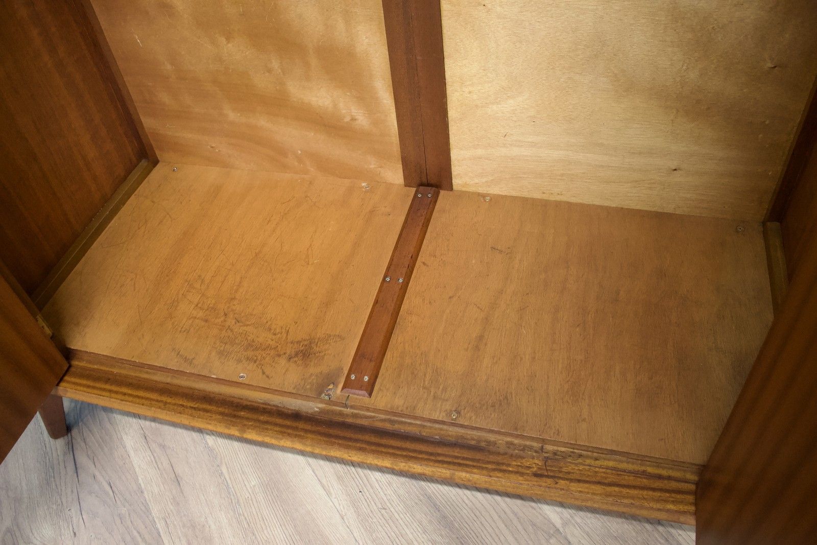 photo furniture Mid Century Walnut Wardrobe From Alfred Cox , 1950's, #1780