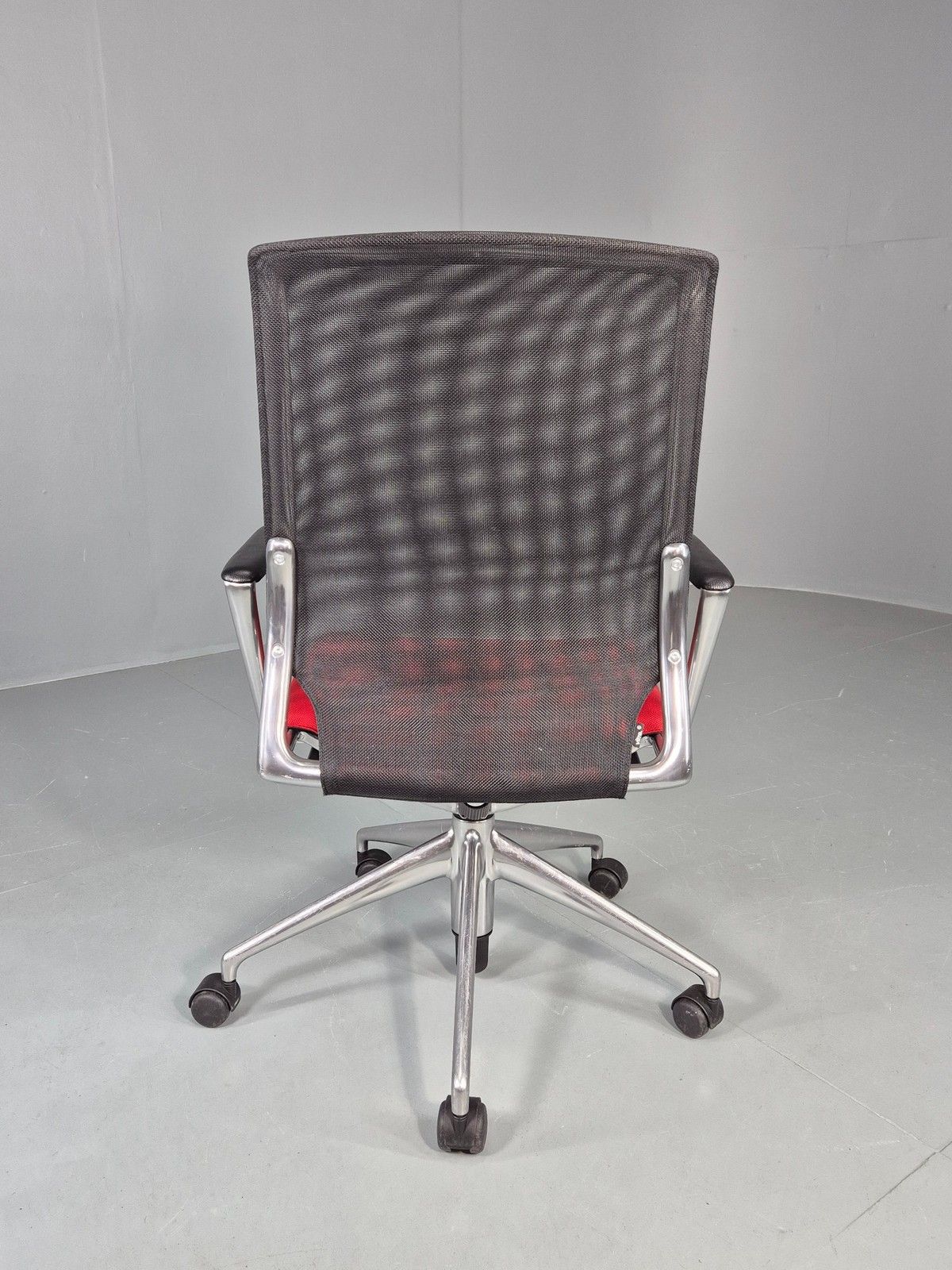 Vintage Vitra Media Office Chair Red And Black Eb12246 photo Furniture