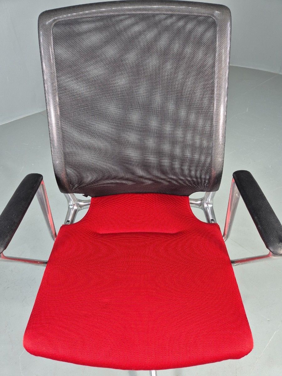 photo for sale Vintage Vitra Media Office Chair Red And Black Eb12245
