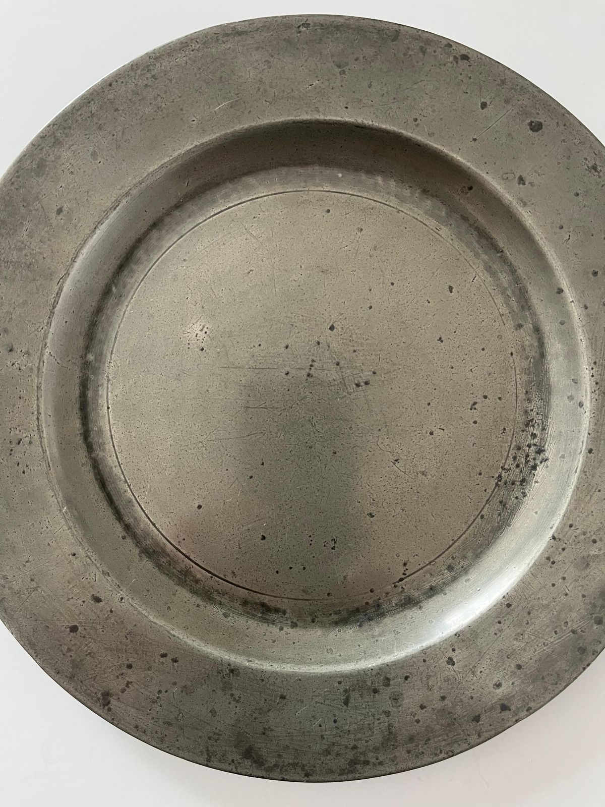 George 111rd Pewter Plate Fully London Stamped , English Circa 1760 photo furniture