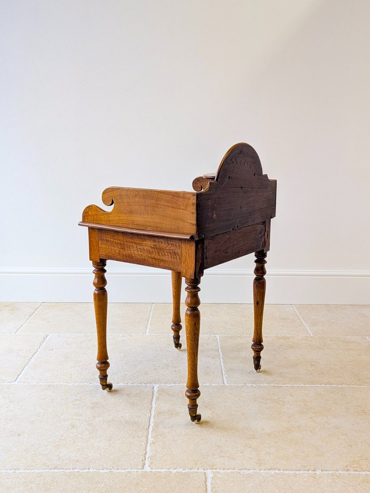 photo buy Antique Early Victorian Oak Country House Gallery Side Table C.1840