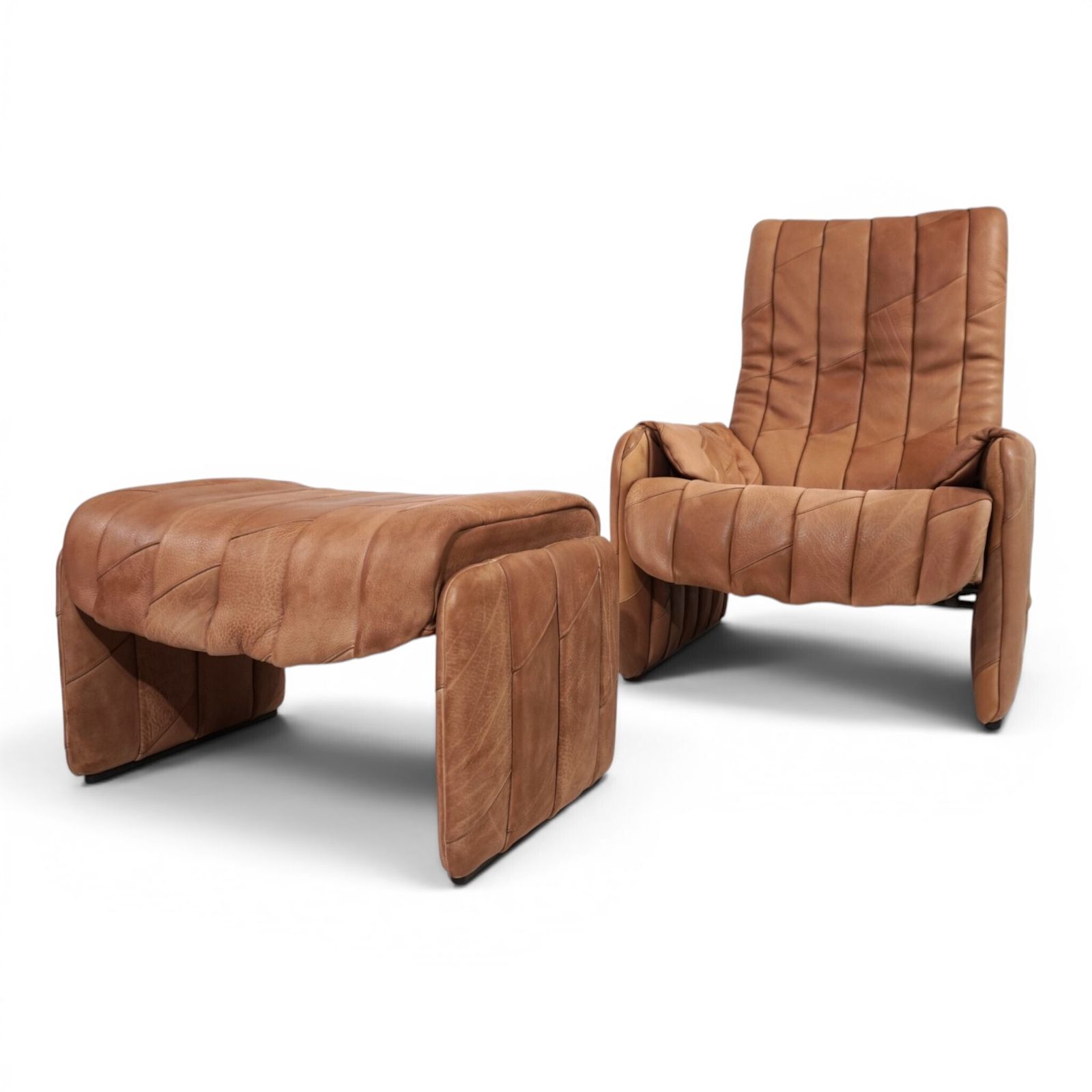 photo for sale De Sede Ds 50 Buffalo Leather Patchwork Lounge Chair, 1970